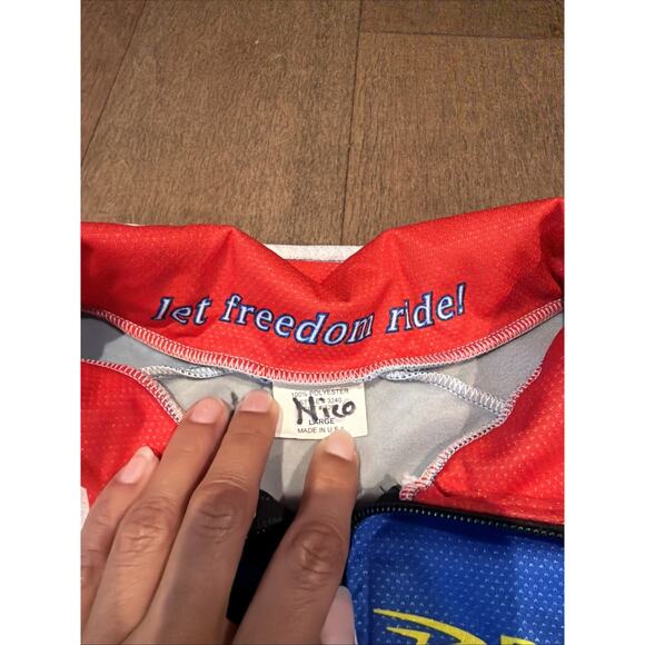 United States Postal Service USPS Trek Cycling Jersey Vest Defeet Dri-lex - Picture 2 of 3